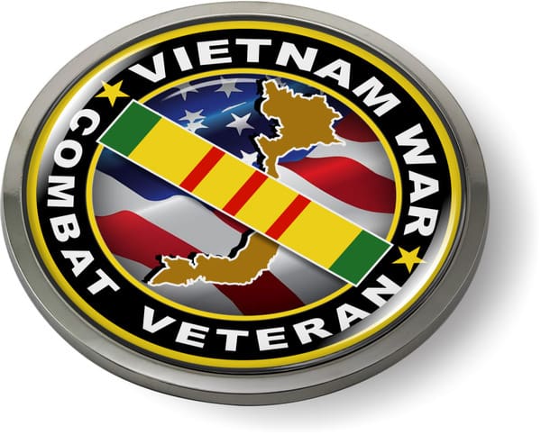 Vietnam War Combat Veteran Emblem